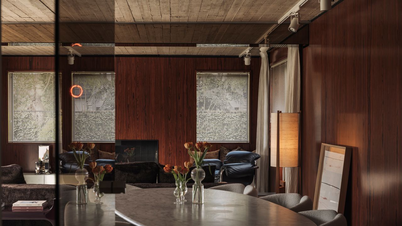 This 1970s Belgian Villa Combines Raw Concrete With Leather, Velvet and Smoked Glass