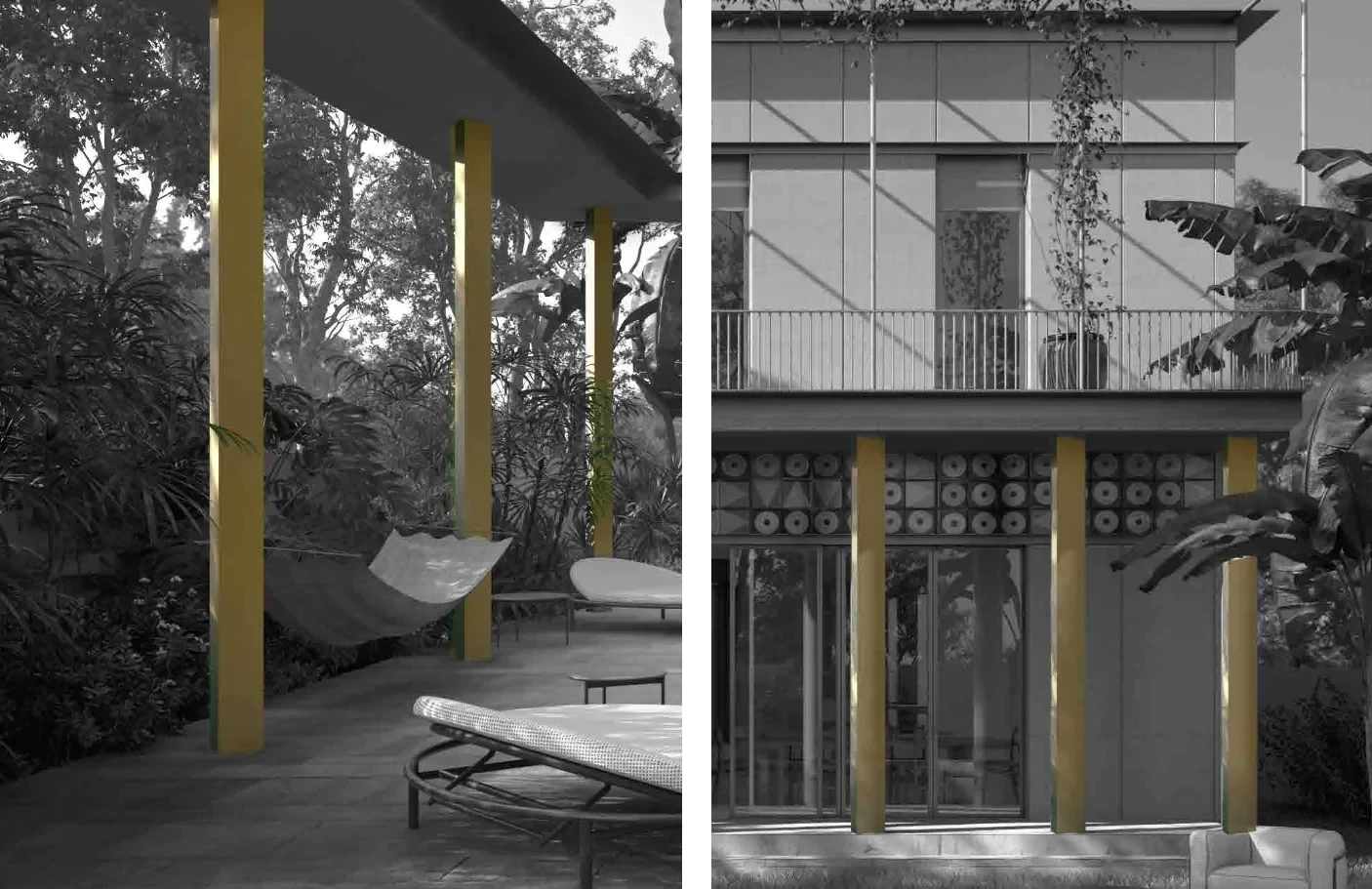 Square column detail